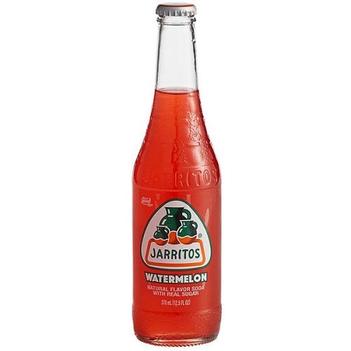 Jarritos Watermelon Natural Flavor Soda, 370 mL, 12.5 fl oz