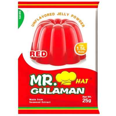 Mr. Hat Gulaman Unflavored Red Jelly Powder, 25 g