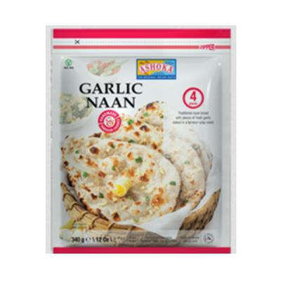 Ashoka Tandoori Garlic Naan, 12 ct