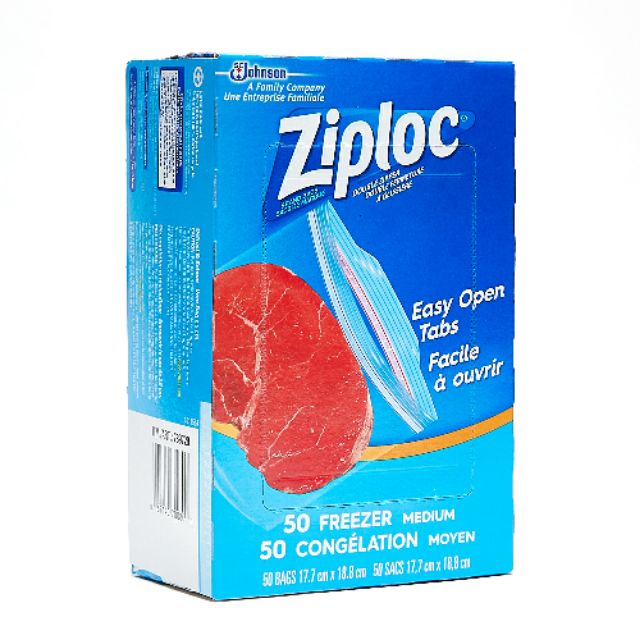 Ziploc Medium Freezer Bags, 60 ct
