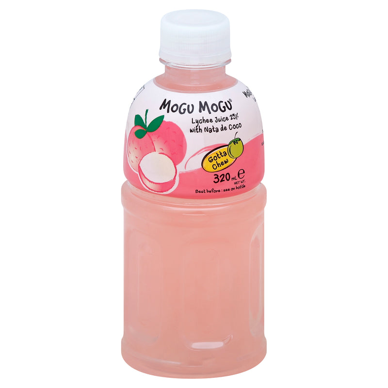 Mogu Mogu Lychee Juice Nata De Coco, 320 mL