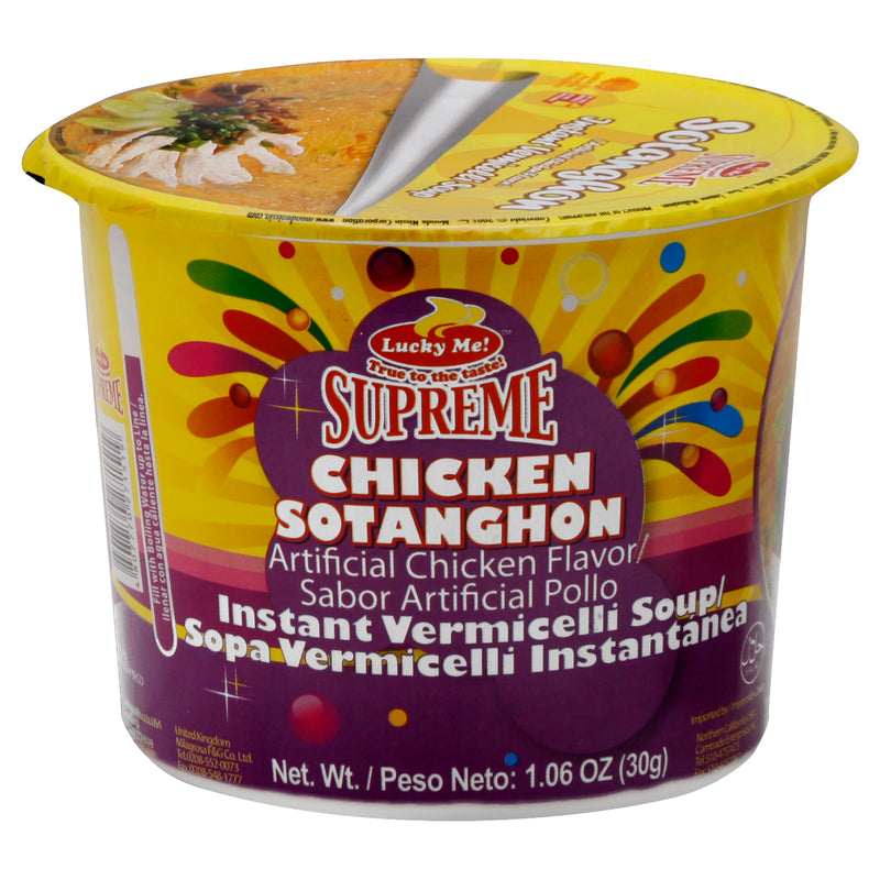 Lucky Me Instant Vermicelli Supreme Chicken Sotanghon Soup, 30 g