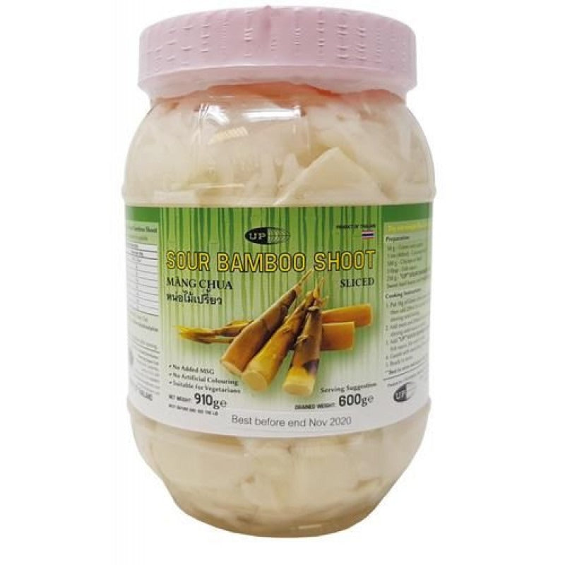 Up Sliced Sour Bamboo Shoot, 910 g