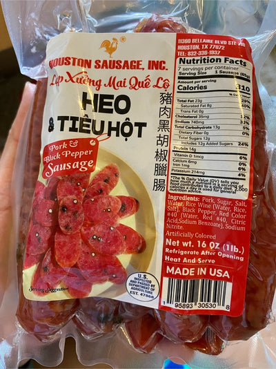 Houston Sausage Mai Que Lo Pork Sausage, 454 g