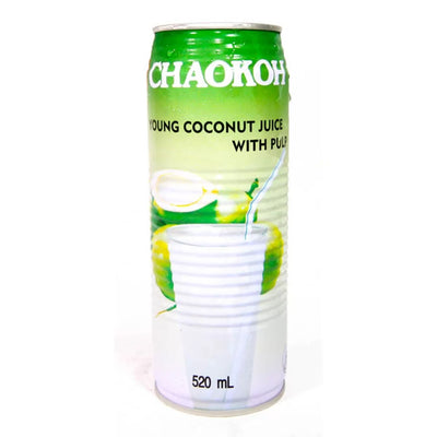 Chaokoh Young Coconut Juice With Pulp, 520 mL