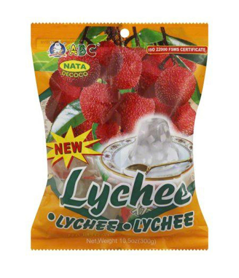 ABC Nata Decoco Lychee Fruit Gelatin, 298 g
