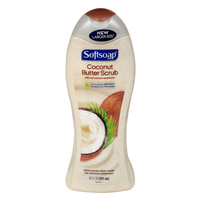 Softsoap Exfoliating Coconut Butter Scrub Body Wash, 591 mL