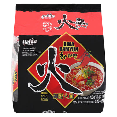 Paldo Hot & Spicy Hwa Ramyun, 120 g, 5 ct
