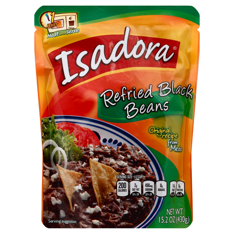 Isadora Refried Black Beans, 431 g