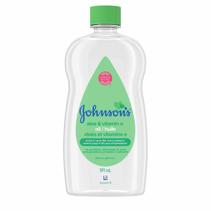 Johnson's Aloe & Vitamin E Oil, 591 mL
