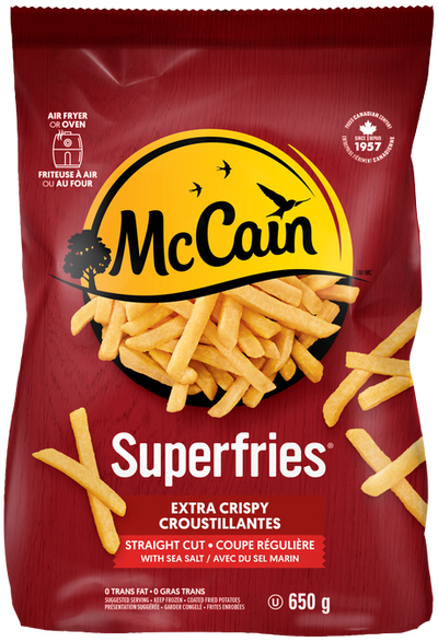 McCain Straight Cut Superfries, 650 g