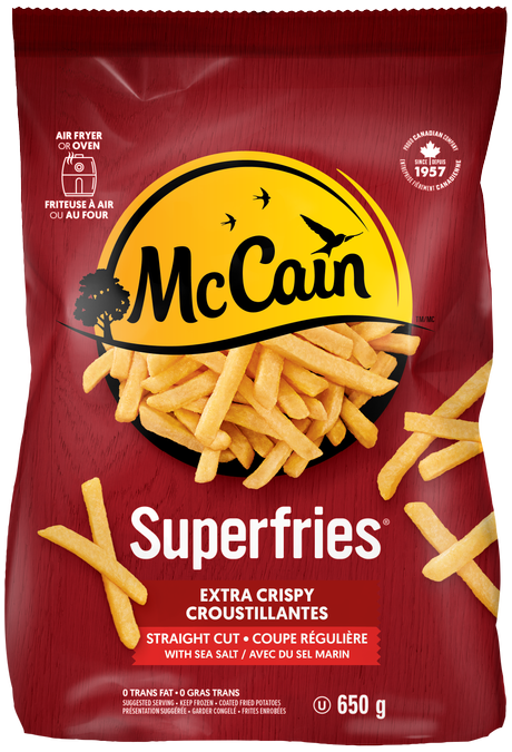 McCain Straight Cut Superfries, 650 g