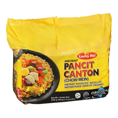 Lucky Me Instant Pancit Canton Chow Mein Instant Noodles, 360 g