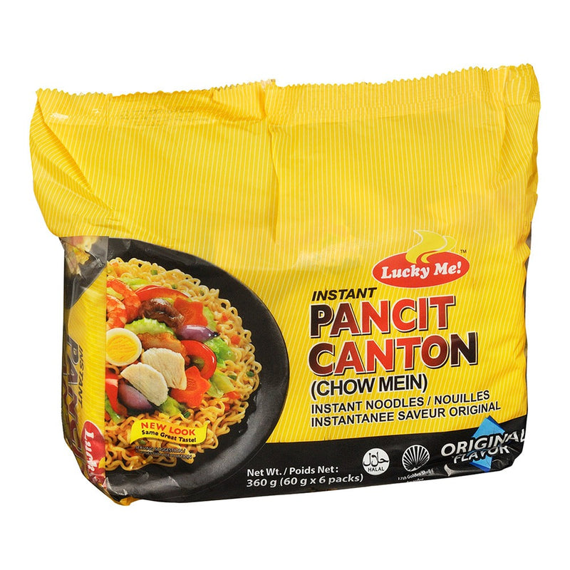 Lucky Me Instant Pancit Canton Chow Mein Instant Noodles, 360 g