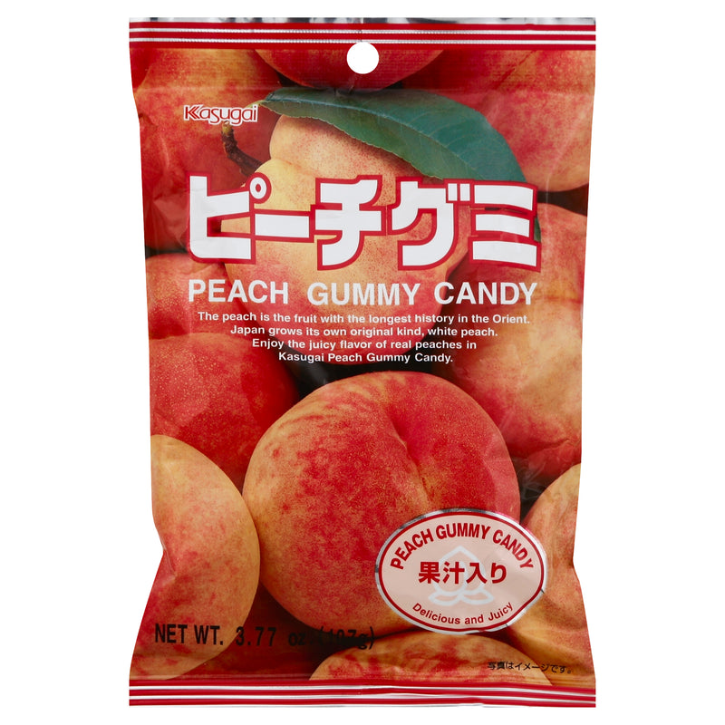 Kasugai Peach Gummy Candy, 107 g