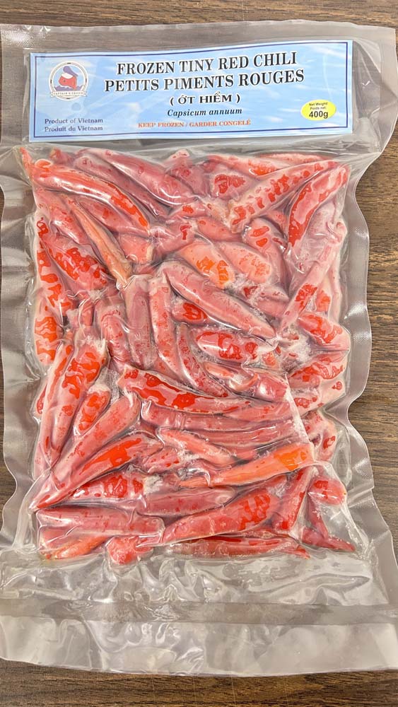 Captain's Choice Frozen Tiny Red Chili, 400 g