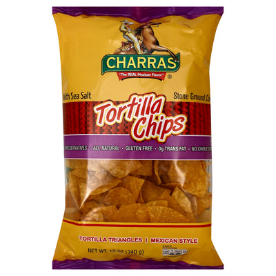Charras with Sea Salt Tortilla Chips, 340 g