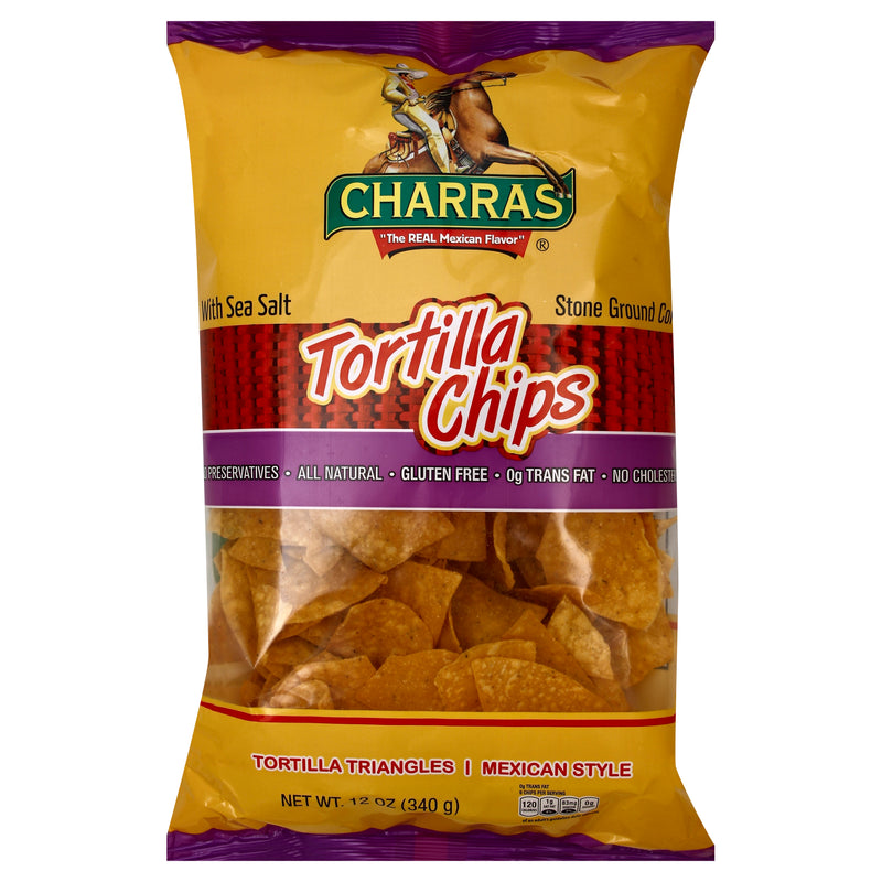 Charras with Sea Salt Tortilla Chips, 340 g