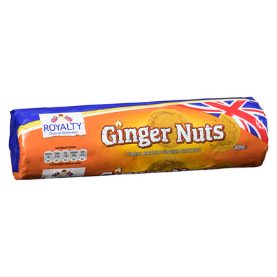 Royalty Ginger Nuts Finest British Ginger Biscuits, 300 g