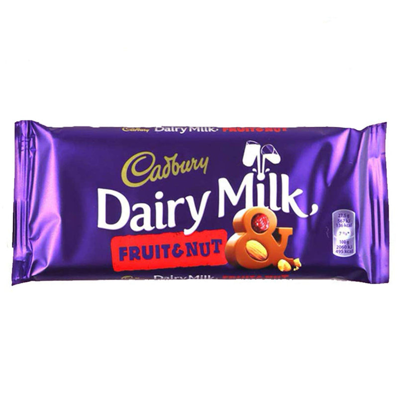 Cadbury Dairy Milk Fruit & Nut Candy Bar, 1 ct