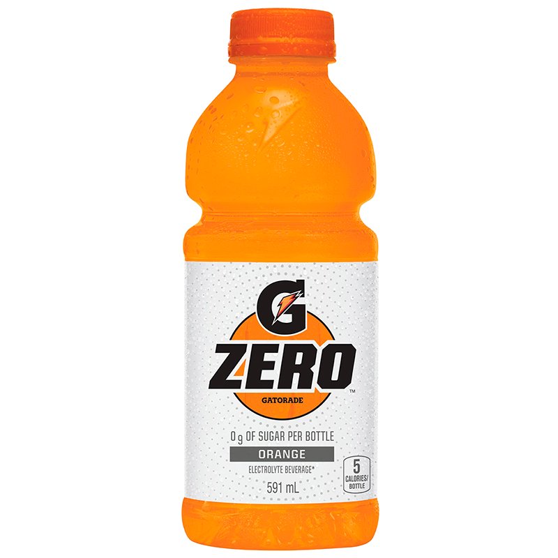 Gatorade Zero Orange Flavor, 591 mL