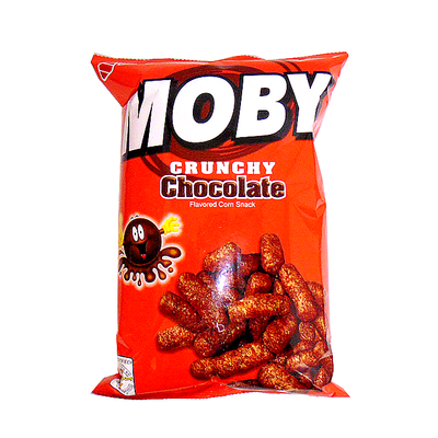 Moby Crunchy Chocolate Flavored Corn Snack, 1 ct