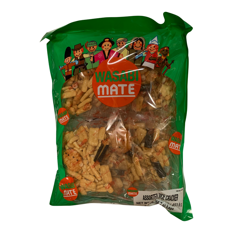 Wasabi Mate Assorted Rice Crackers, 453.6 g