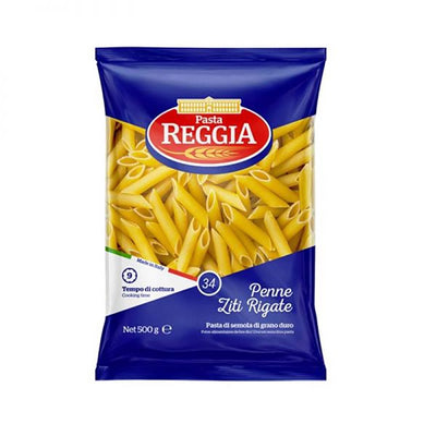 Reggia Number 34 Penne Ziti Rigate Pasta, 500 g