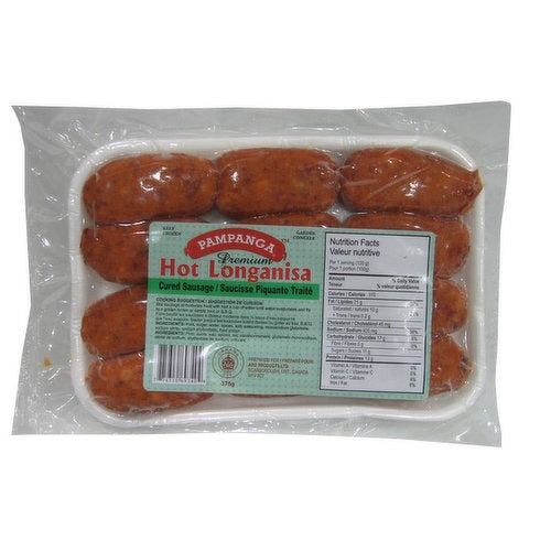 Pampanga Premuim Hot Longanisa, 375 g