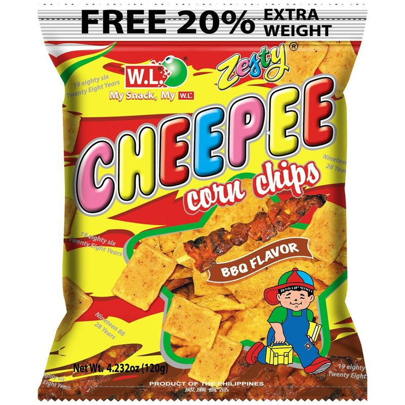 Cheepee BBQ Flavor Corn Chips, 4.23 oz