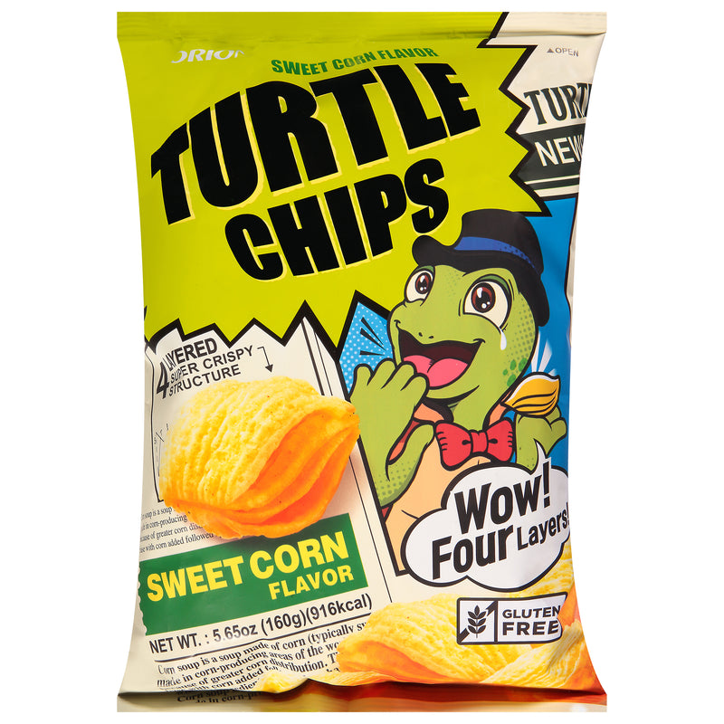 Orion Sweet Corn Flavor Turtle Chips, 160 g