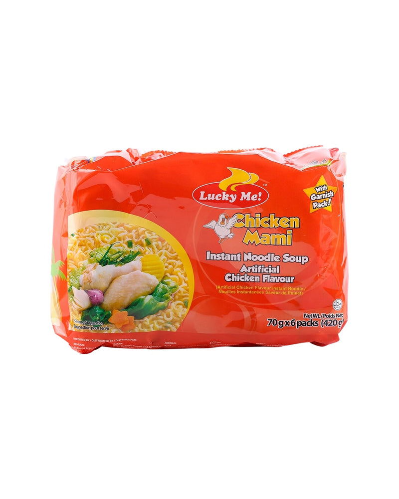 Lucky Me Chicken Mami Instant Noodle Soup, 70 g, 6 ct