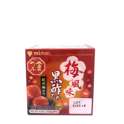 Mizkan Kintsubu Kurozu Natto Fermented Soybeans With Seasoning Sauce, 133 g