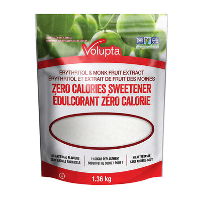 Volupta Erythritol & Monk Fruit Extract Zero Calories Sweetener, 1.36 kg