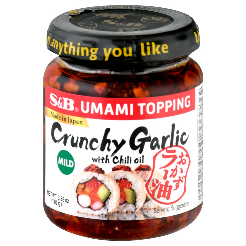 S&B Umami Topping Crunchy Garlic with Chili Oil, 110 g