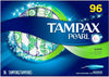 Tampax Pearl Super Tampons, 96 ct