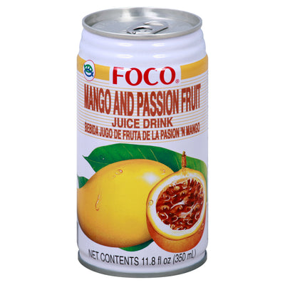 Foco Mango and Passion Fruit Juice Drink, 349 mL