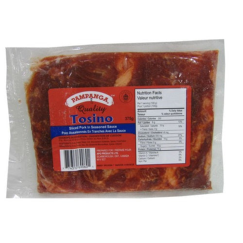 Pampanga Quality Sliced Pork In Seasoned Sauce Tosino, 375 g