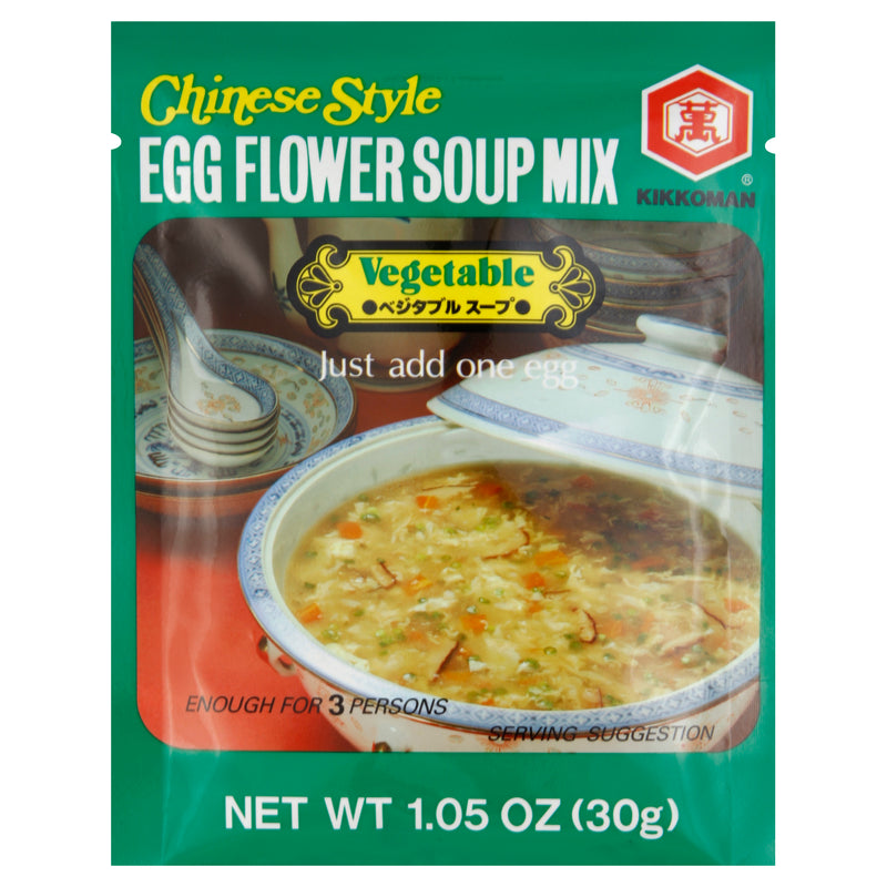 Kikkoman Chinese Style Egg Flower Vegetable Soup Mix, 30 g