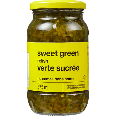 No Name Sweet Green Relish, 375 mL