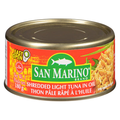 San Marino Shredded Light Tuna In Oil, 180 g