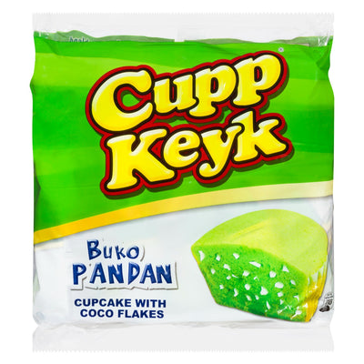Cupp Keyk Coco Flakes Buko Pandan Cupcake, 1 ct