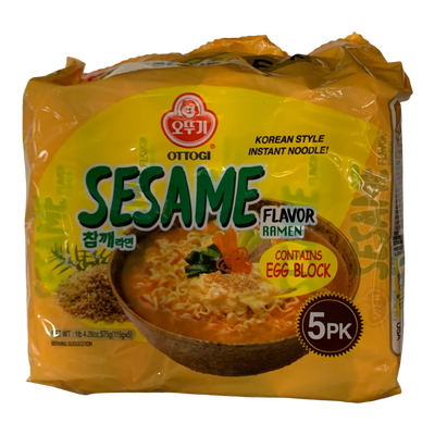 Sesame Korean Style Instant Noodle, 115 g, 5 ct