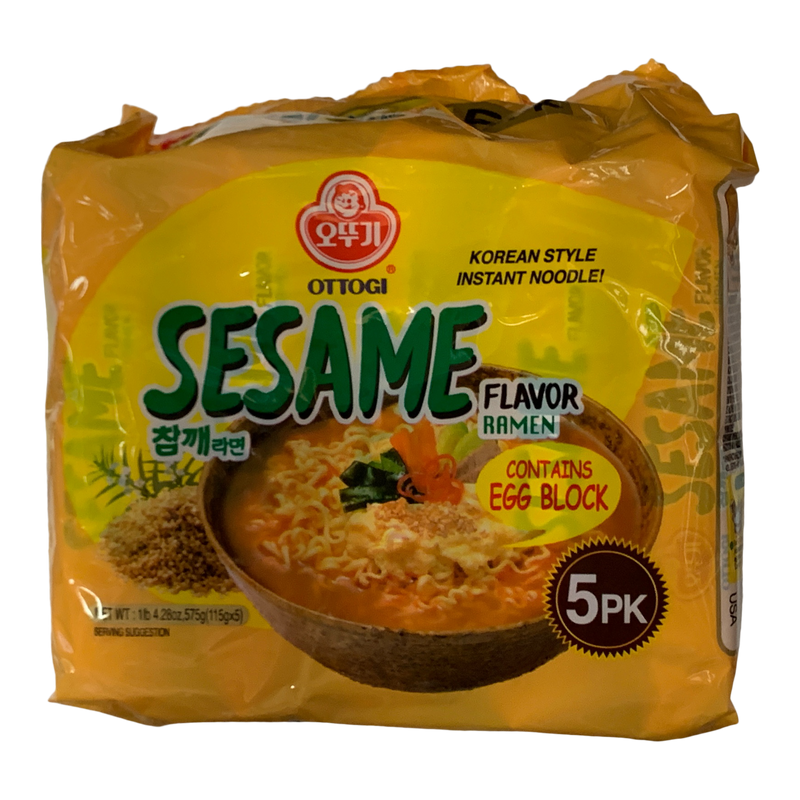 Sesame Korean Style Instant Noodle, 115 g, 5 ct