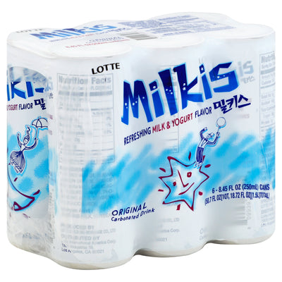 Lotte Original Milkis Carbonated Drink, 250 mL, 6 ct