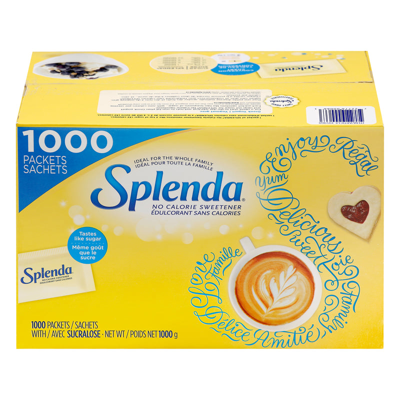 Splenda No Calorie With Sucralose Sweetener, 1000 packets