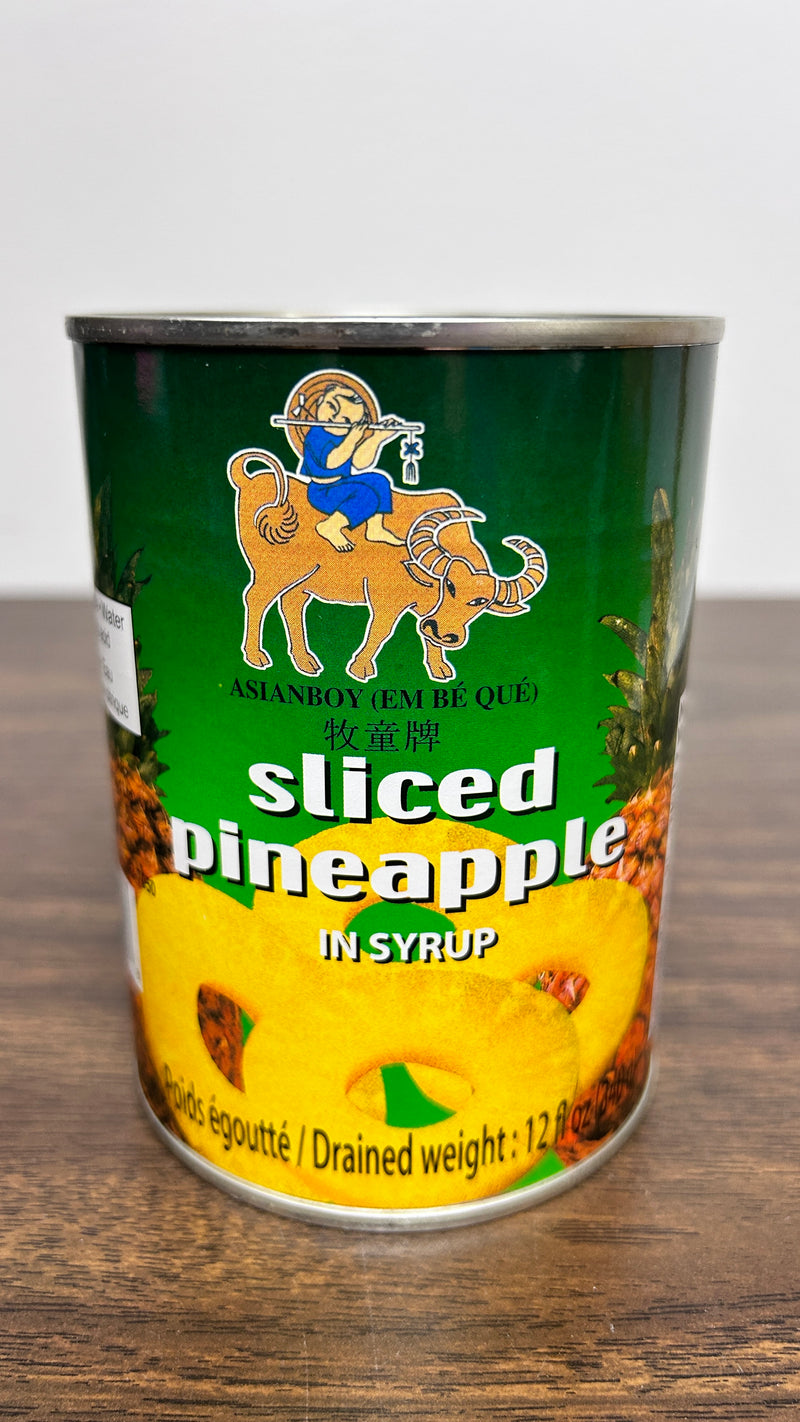Asian Boy Sliced Pineapple In Syrup, 355 mL