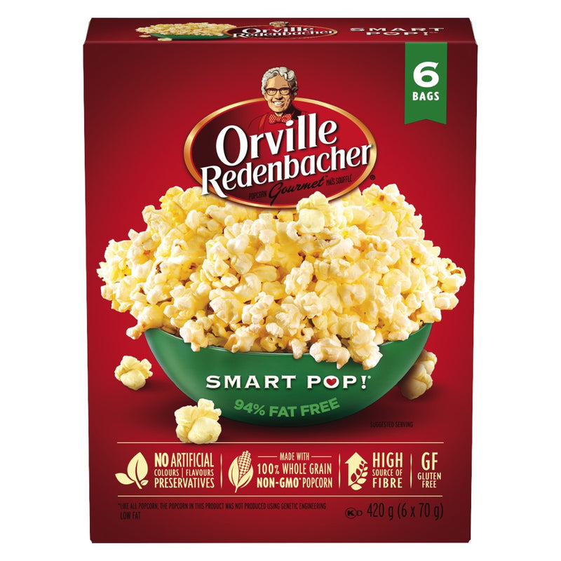 Orville Redenbacher Smart Pop! Popcorn, 70 g, 6 ct