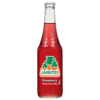 Jarritos Strawberry Fresa Natural Flavor Soda, 370 mL
