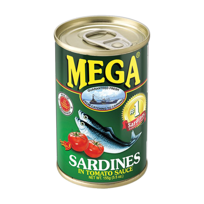 Mega Sardines In Tomato Sauce, 155 g